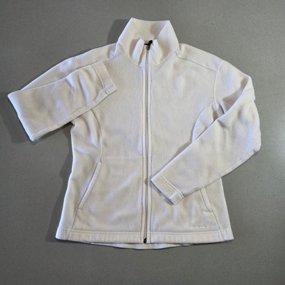 Patagonia Womens Micro D Fleece Full Zip Jacket Cream White Medium